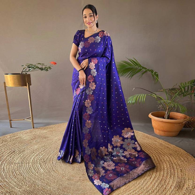 Stylish Jacquard Silk Saree for Wedding and Festive Wear