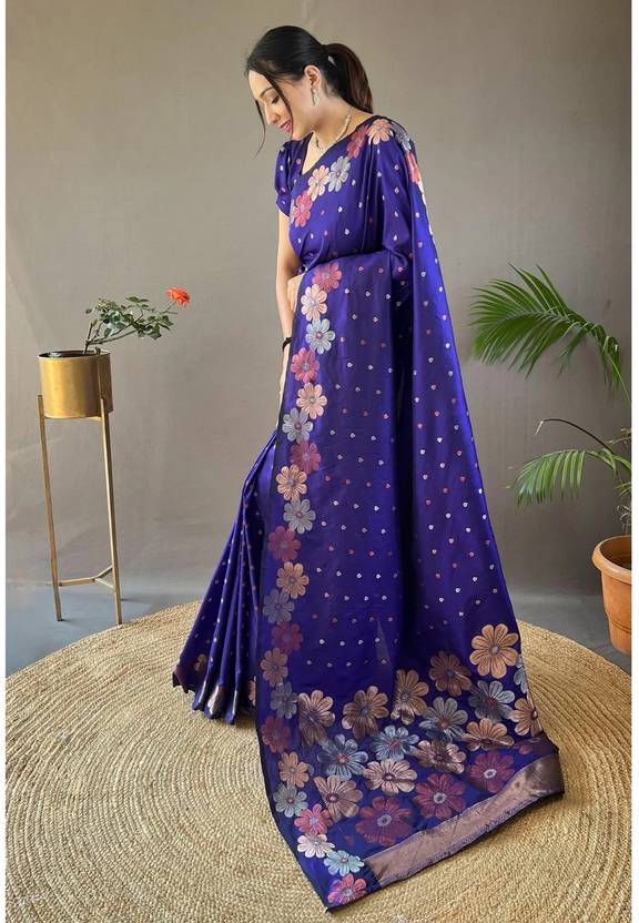 Stylish Jacquard Silk Saree for Wedding and Festive Wear